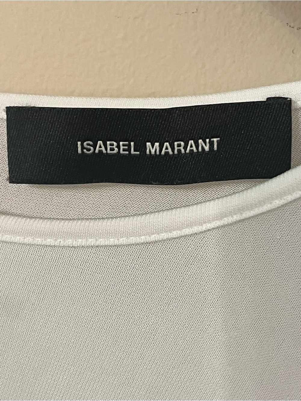 Isabel Marant Jalila Ruched Bustier Top white sheer long sleeve small - Picture 4 of 7
